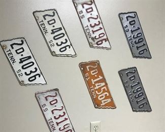Antique TN license plates