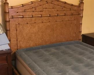 Extraordinary campaign bed in solid maple and veneer!
Paid $4900 like new!
Queen size