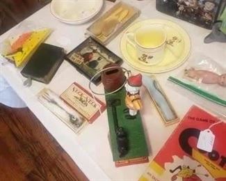 Vintage toys and books