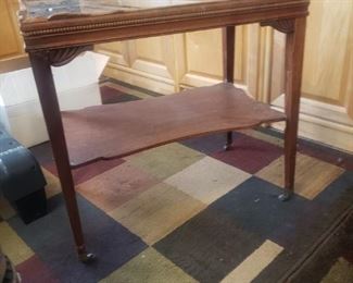 Mirrored top end table