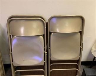 Folding table with three chairs