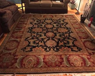 beautiful colors, huge Persian rug, hand tied, wool