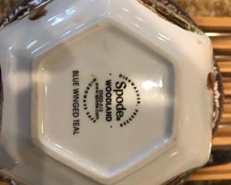 Spode dish set with variety of animals