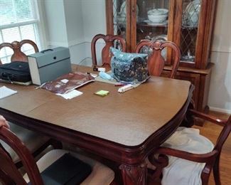 Table with Cover On Top. Has 2 Leaves