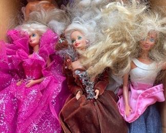 Collection of barbies