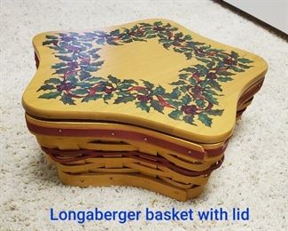 Longaberger basket with lid