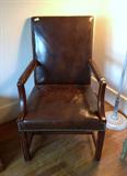 Leather arm chair