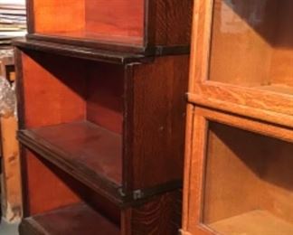 Mission Oak Step Back Stacking Bookcase 