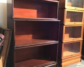 Mission Oak Step Back Stacking Bookcase w/ drawer