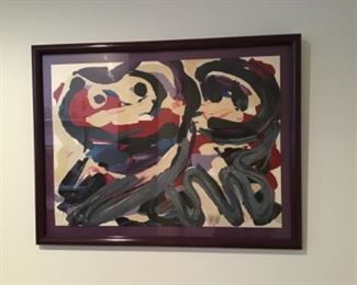 K. Appel  Signed  Litho "Happy Battle"  95/160 asking 950