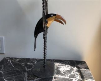 Emilia Castillo Mexican Silver plate Toucan Candelabra 