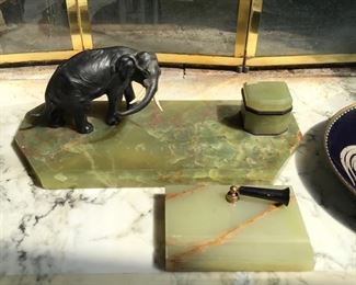 Marble  Inkwell