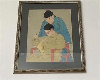 Paul Jacoulet “Le Balance” Woodblock 