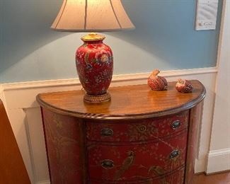 Demi-lune side table