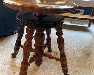 Vintage piano stool