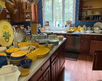 Fully stocked kitchen