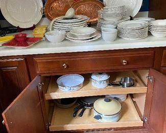 Fully stocked kitchen