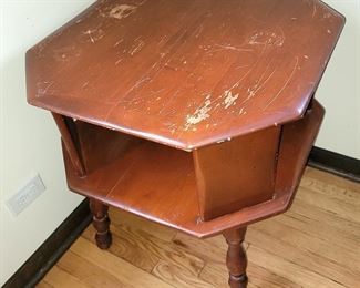 Octagon end table, great for painting!