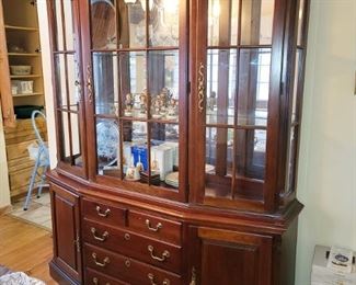 Pennsylvania House lighted china cabinet