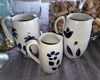Williamsburg pottery pitchers