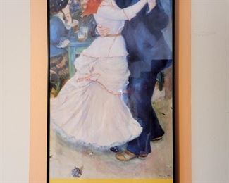 Framed Renoir poster