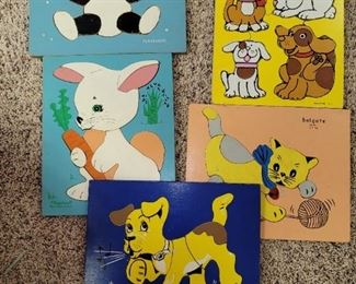 Vintage toddler puzzles