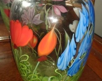Orient & Flume art glass floral vase
