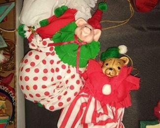 Adorable animal clown ornaments