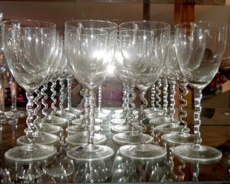 Bohemia glass stemware set