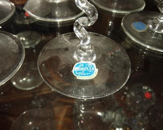 Bohemia glass stemware set