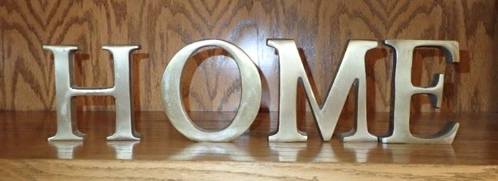 BRASS HOME SIGN