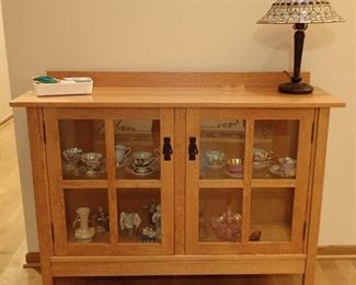 MISSION STYLE CURIO CABINET