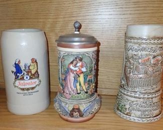 VINTAGE BEER STEINS