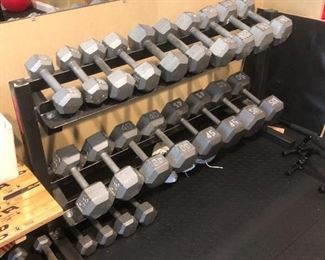 Weights and rack