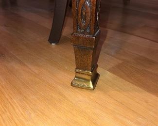 Brass tipped feet