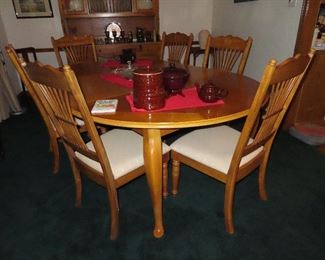 Large Dining Table with 6 Chairs