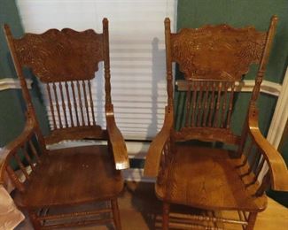 OAK REPRODUCTION CHAIRS