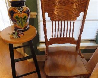 OAK CHAIR - BAR STOOL