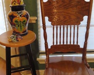 Oak Chair - Bar Stool