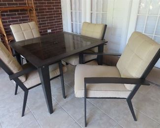 OUTDOOR 5 PC. PATIO SET - NEVER BEEN OUTSIDE
