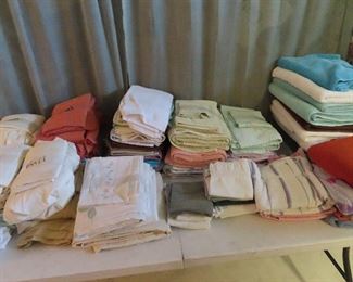 SHEETS - TOWELS - PILLOW CASES