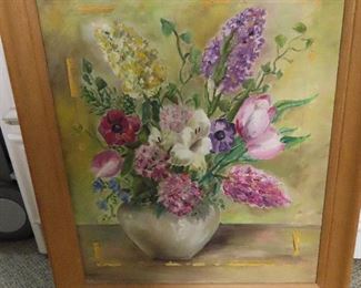 X. PAINTED BY JEANNE $50.00 DAMAGED