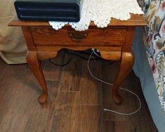 Vintage oak side table