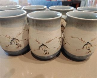 7 pc "Ski" Mugs