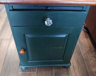 Dark Green Side table - matches coffee table