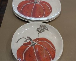 Pumpkin dishware - set of 8