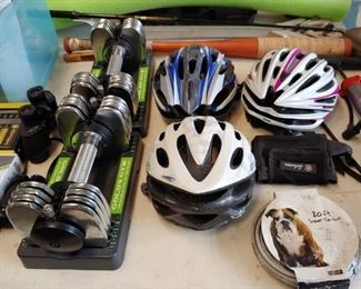 Bicycle helmets, Gold Gym Space Saver Weights
