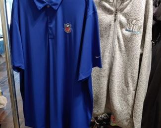 NFL Golf Shirt and Superbowl LIV Sweater Jacket