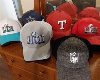 NFL, Superbowl, Cowboys, and Rangers Ball Caps