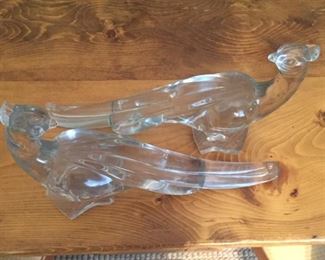 Crystal set of Pheasants.  Excellent Condition.  $100.00  